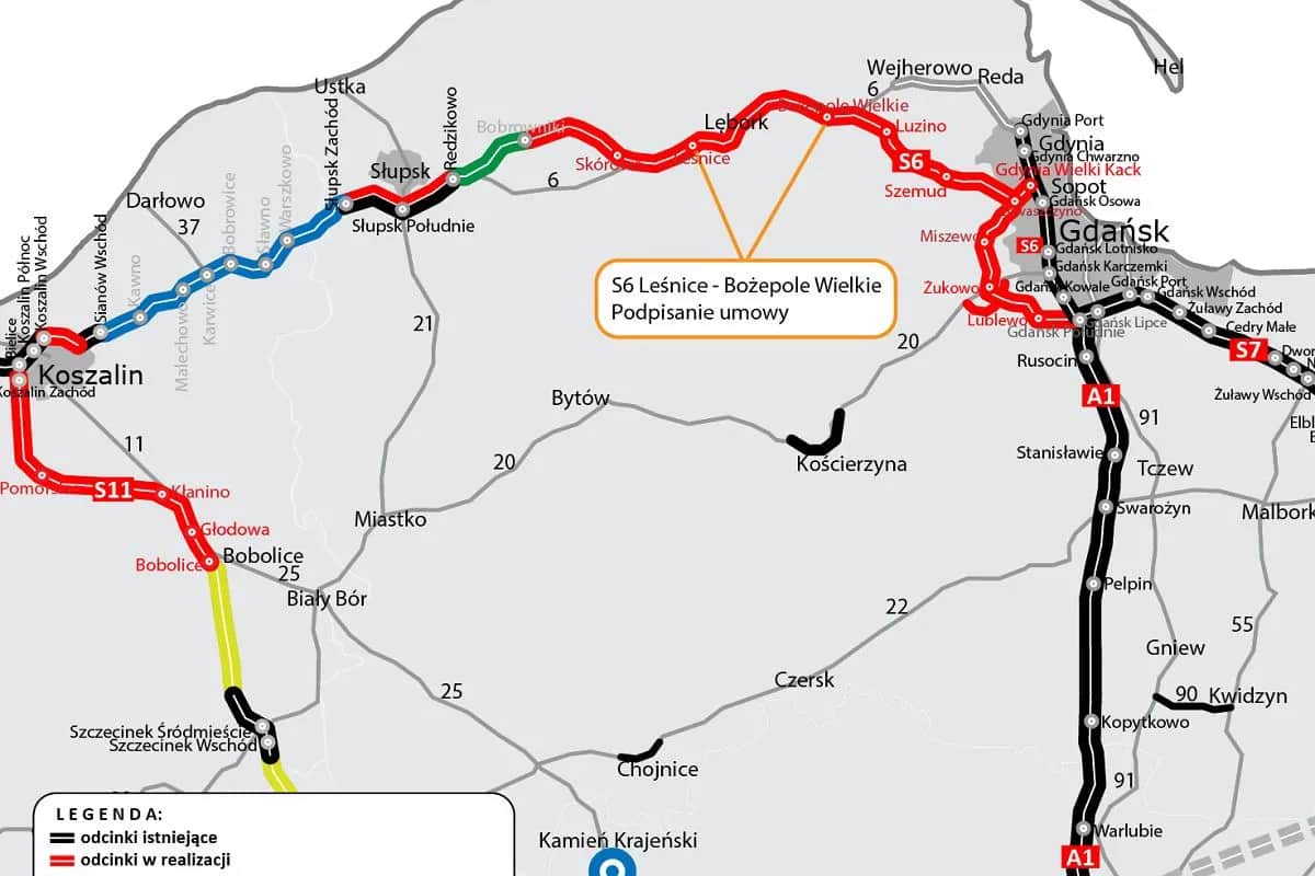 Łeba 2026: Najlepsza trasa S6? Unikaj korków, poznaj koszty!